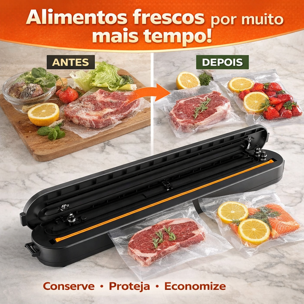 Seladora a Vacuo de Alimentos Profissional