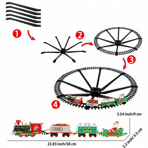 Trem Expresso Natalino com Luzes e Fumaça