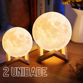 Luminária De Lua Cheia 3d
