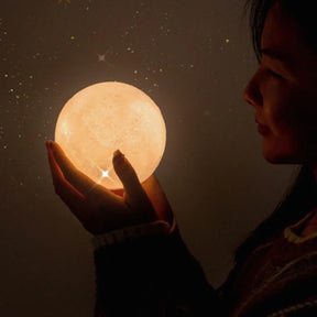 Luminária De Lua Cheia 3d