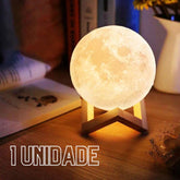 Luminária De Lua Cheia 3d