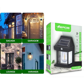 Luminaria Solar Com Sensor de Movimento