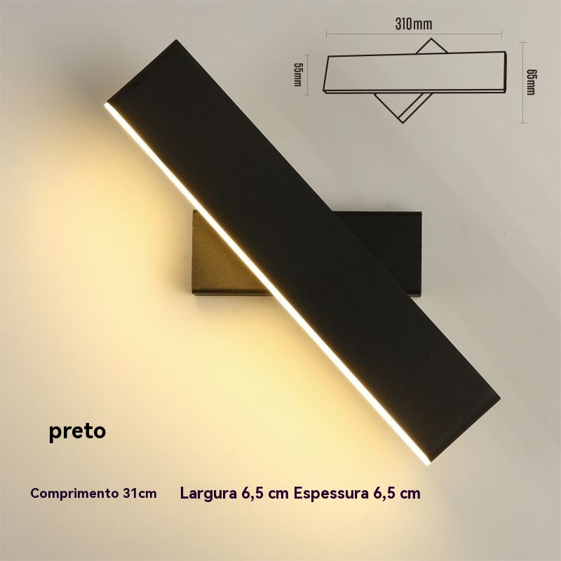 Arandela Zenit Rotativa com Design Ajustável