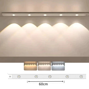 Luminária LED Fina com Sensor de Presença