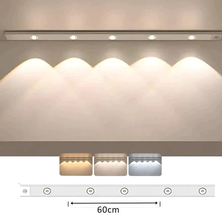 Luminária LED Fina com Sensor de Presença