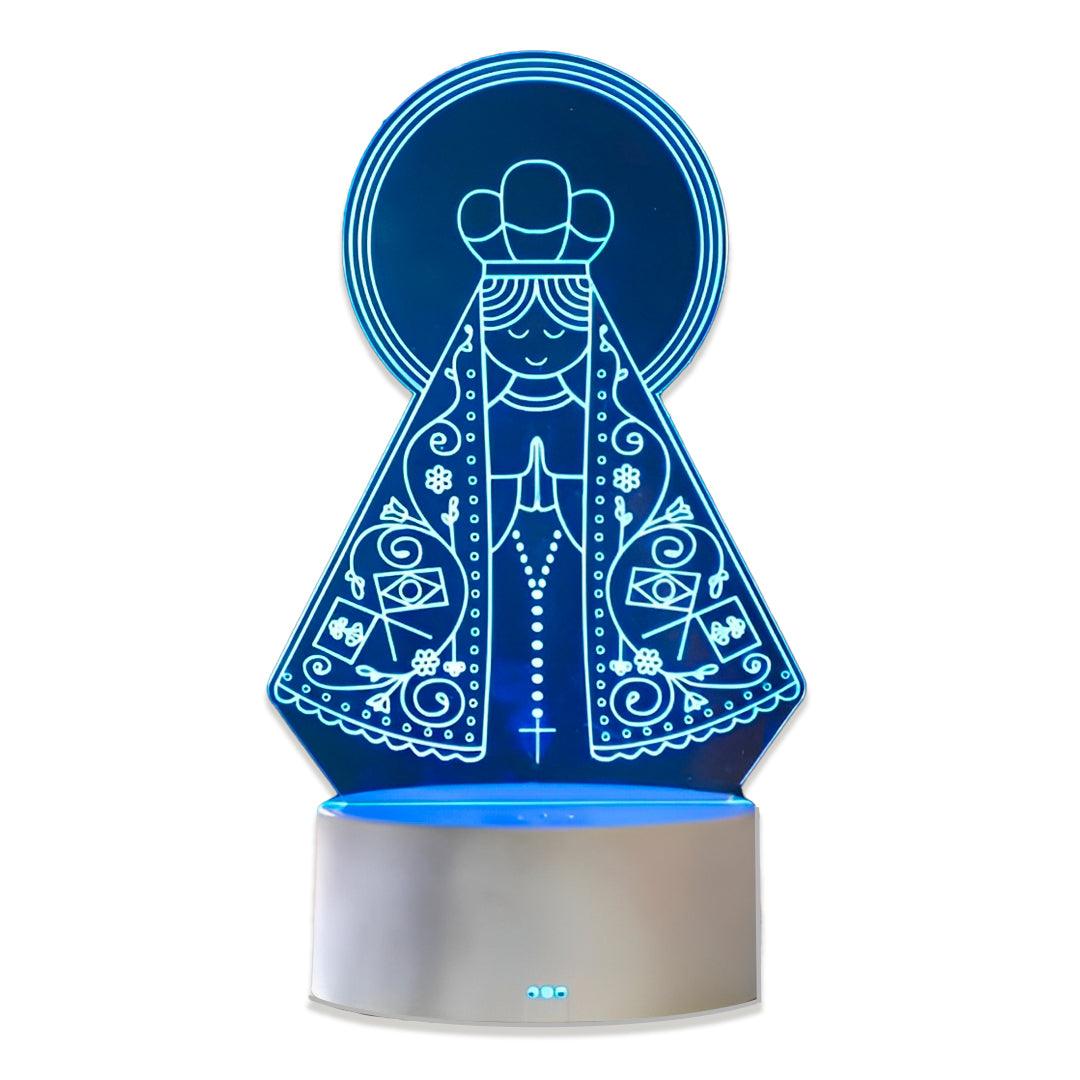 Luminária Nossa Senhora Aparecida (16 Cores Led)